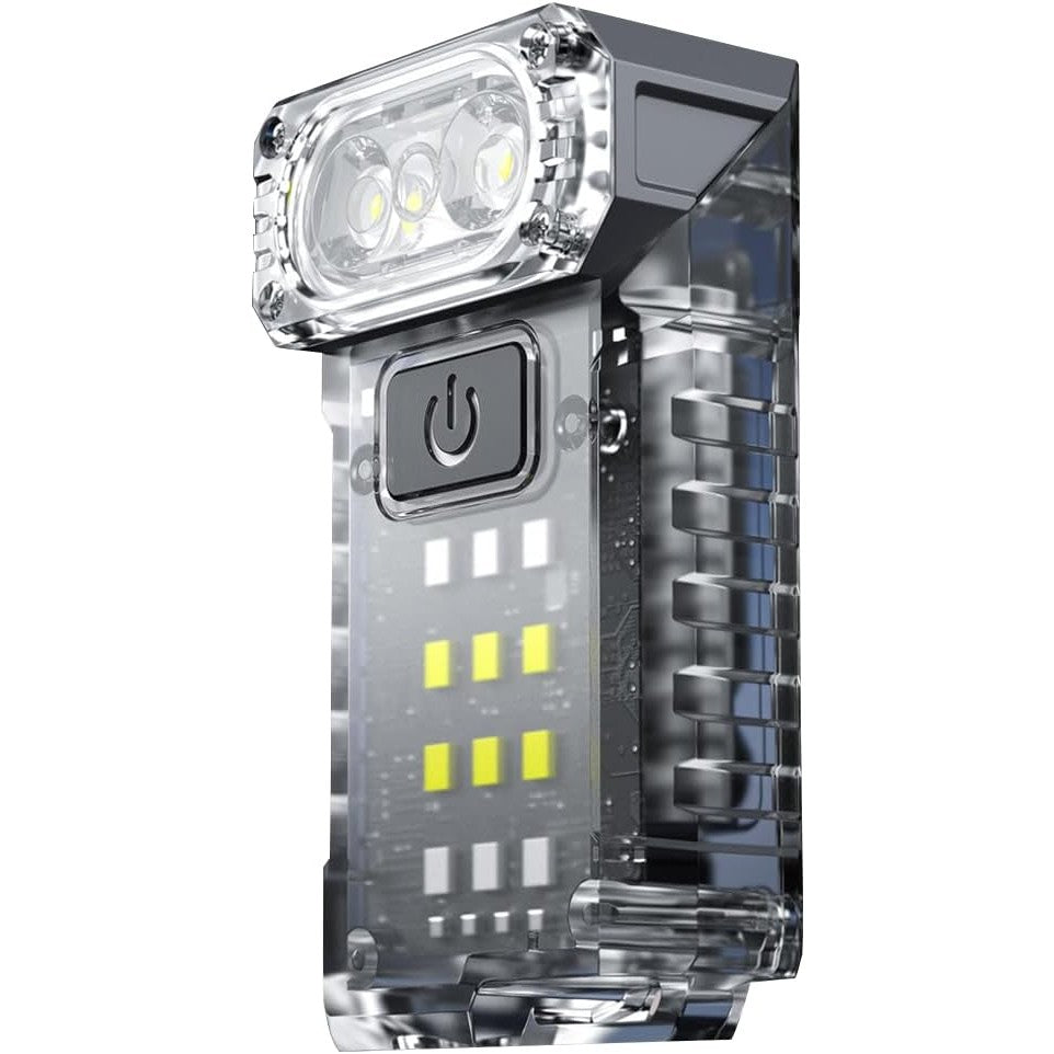 Преносим UV LED фенер, зареждане с USB тип C, обхват 50 м, 5W, 3 цвята на светлината, 1200 Mah, флуоресцентен