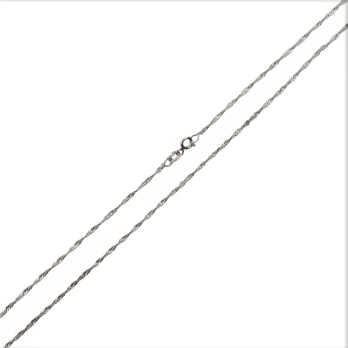 Lantisor din Argint 925 model Rasucit 39 cm - vivimall.ro