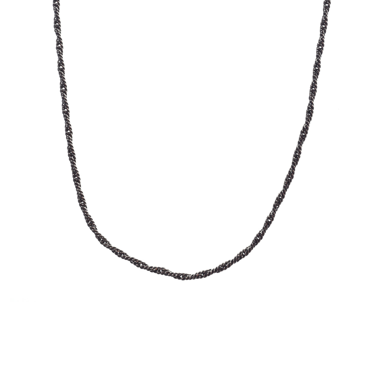 Lantisor din Argint 925, model sarpe patinat, 47- 62 cm