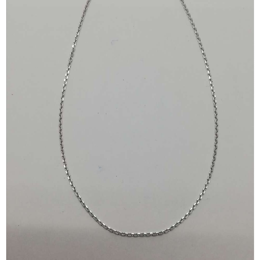 Lantisor Din Argint 925, Zale Patrate 38 Cm