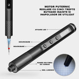 Surubelnita Profesionala Electrica, Flippy, Multifunctionala, Reancarcabila USB, Luminare LED, Kit 71 in 1, Set Complet cu Biti Torx, Phillips, Hex, Pentalobe, 21.4 x 12.4 cm, Negru - vivimall.ro