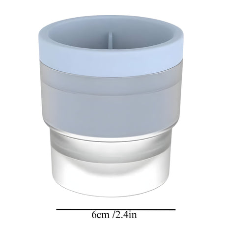 Forma pentru Gheata, Flippy, Sfera XL 6 cm, Silicon Alimentar Premium, Reutilizabila, Topire Lenta pentru Whiskey si Cocktail, Design Stackable, Albastru