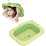 Lavoar Pliabil, Pentru Copii, Din Pp/Tpe, Portabil, Model Crocodil, 30X24.5X9 Cm - vivimall.ro