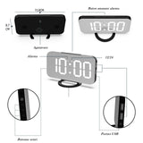 Ceas Digital LED Oglindă | TimeLux - vivimall.ro