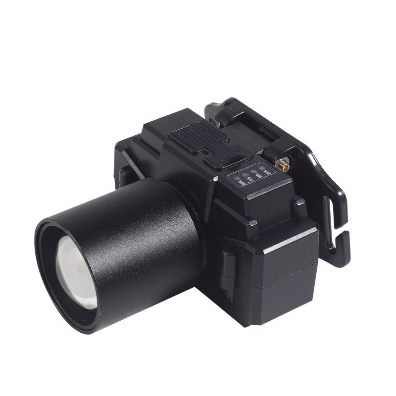 Lanterna Led De Montat Pe Cap, Cu Raza Lunga De Zoom, Far Telescopic, Reglabil, Rezistent La Apa, Pentru Pescuit In Aer Liber, Camping, Lumina Puternica, Lanterna
