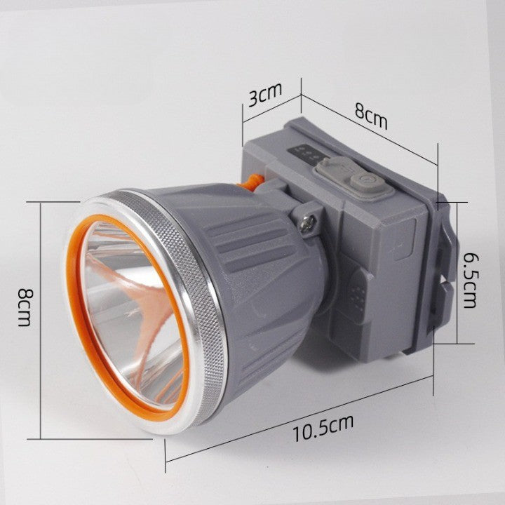 Lanterna Led De Montat Pe Cap, Cu Raza Lunga De Zoom, Reincarcabila Usb, Far Telescopic, Rezistent La Apa, Reglabil, Pentru Pescuit In Aer Liber, Camping, Lumina Puternica, Lanterna