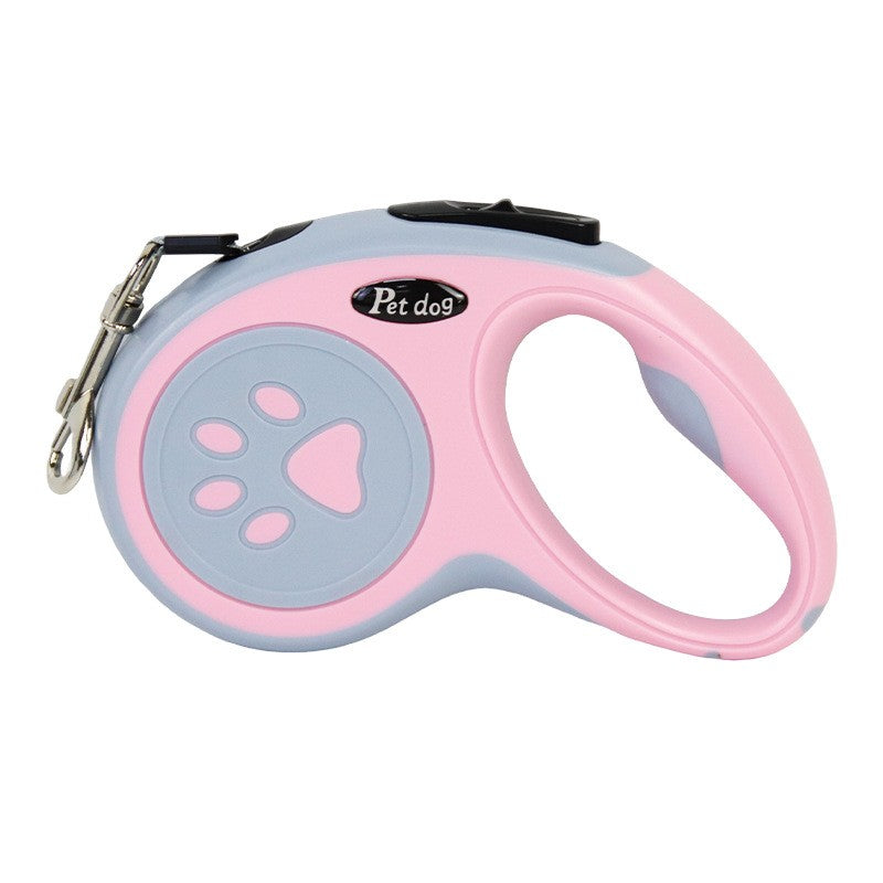 Прибираща се каишка за кучета 5M, розова | PetPro