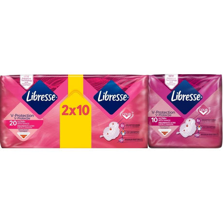 Absorbante , LIBRESSE, Freshness Protection Natural Protection, Set 20 Bucati, Set 10 Bucati - vivimall.ro