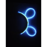 Cordeluta Decorativa, Vivimall, din Plastic, Fluorescenta, Accesoriu Petrecere, Albastru - vivimall.ro