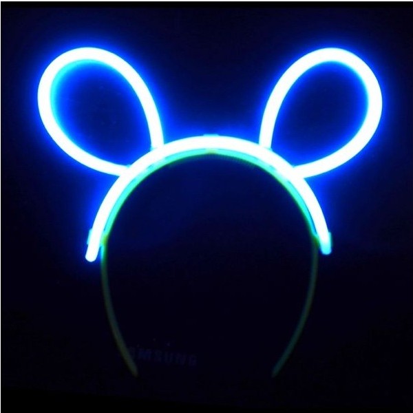Cordeluta Decorativa, Vivimall, din Plastic, Fluorescenta, Accesoriu Petrecere, Albastru - vivimall.ro