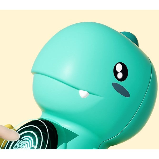 Termometru Electronic LED pentru Baie, Plutitor, Rezistent la apă, IPX7, Multifunctional, 3 Trepte de Temperatura, Model Dinozaur, 12x7cm, Verde - vivimall.ro