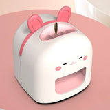 Mașină de Decojit Semințe, Vivimall, Mini Deschizător, Model Iepuras, Incarcare USB, 9.7x10x8.6 cm, Alb - vivimall.ro