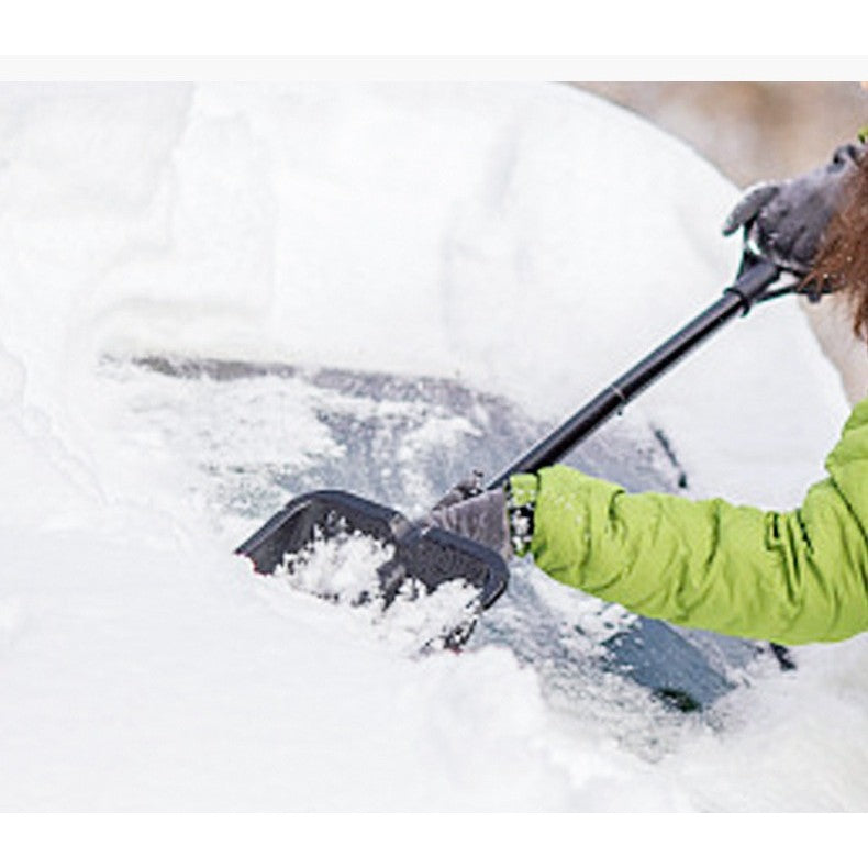 Lopata de Iarna, Vivimall, pentru Deszapezire, din ABS si Aliaj de Aluminiu, Maner Detasabil, 96 x 25 x 54 cm, Negru - vivimall.ro