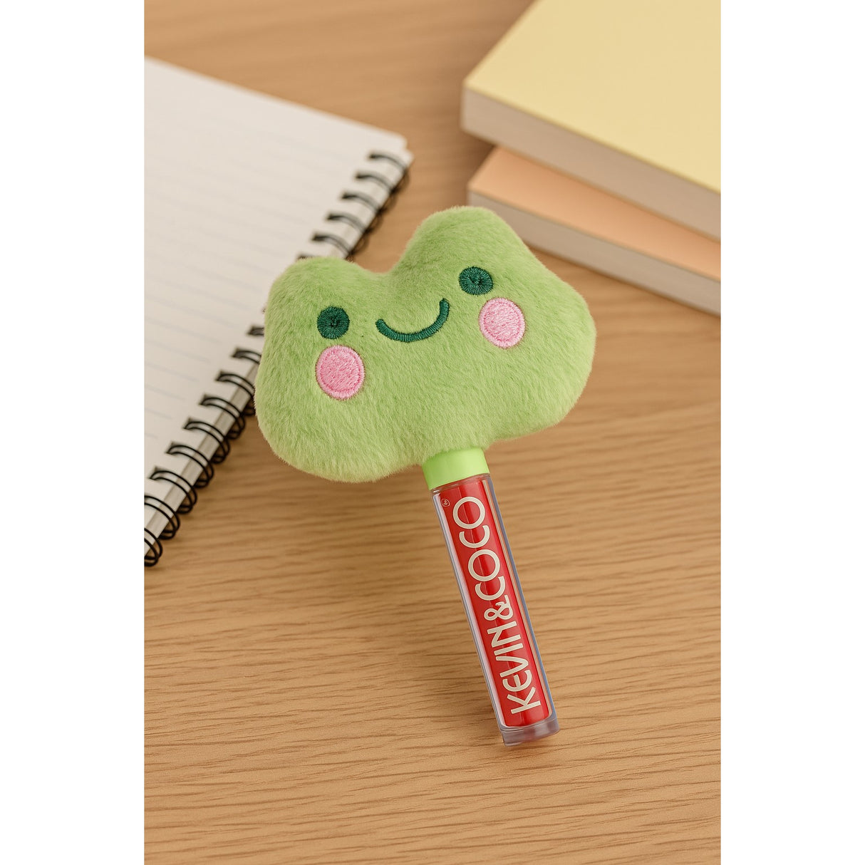 Luciu de Buze, Kevin&Coco, Animat de Plus, Model Broasca, Verde