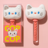 Luciu de Buze, Kevin&Coco, Animat de Plus, Model Pisica, Alb - vivimall.ro