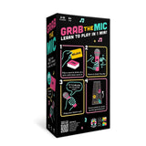 Conținut joc Grab The Mic Flippy – 125 cărți cu cuvinte, microfon din spumă și jetoane