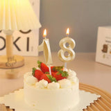 Lumanare Cifra 1, Flippy, Model Diamond, 5 x 3.4 cm, Auriu - vivimall.ro