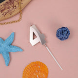 Lumanare Cifra 4, Flippy, Model Diamond, 5 x 3.4 cm, Argintiu - vivimall.ro