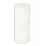 Lumanare Decorativa, Vivimall, din Parafina, Cilindrica, Fara Fum si Fara Parfum, 7 x 15 cm, 500 g, Ardere 72h, Ivory Alb - vivimall.ro