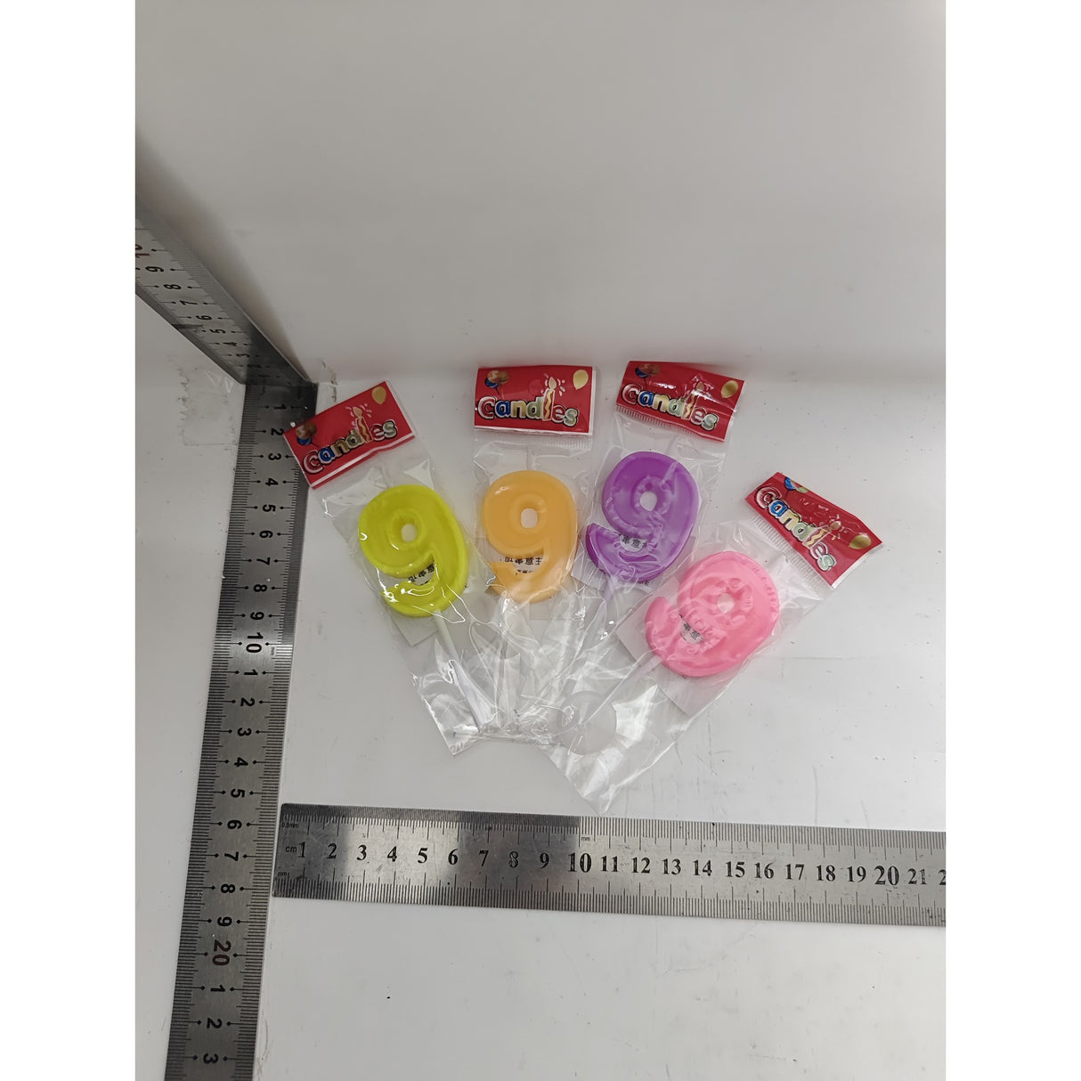 Lumanare Tort, cifra 9, Vivimall, Culoare Random - vivimall.ro