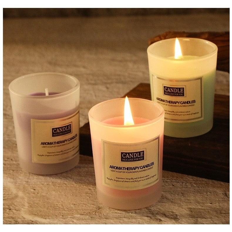 Lumanare Parfumata, Vivimall, Model Borcan Translucid, 6.2 x 5.2 cm, Aroma de Lemn de Santal, Negru - vivimall.ro