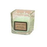 Lumanare Parfumata, Vivimall, Model Pahar Transparent, cu Ulei Esential, 4.8 x 5.4 x 5.5 cm, Aroma de Ceai Alb, Verde - vivimall.ro