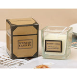 Lumanare Parfumata, Vivimall, Model Pahar Transparent, cu Ulei Esential, 4.8 x 5.4 x 5.5 cm, Aroma de Iasomie, Alb - vivimall.ro