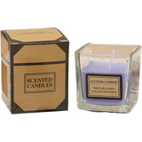 Lumanare Parfumata, Vivimall, Model Pahar Transparent, cu Ulei Esential, 4.8 x 5.4 x 5.5 cm, Aroma de Lavanda, Mov - vivimall.ro