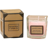 Lumanare Parfumata, Vivimall, Model Pahar Transparent, cu Ulei Esential, 4.8 x 5.4 x 5.5 cm, Aroma de Trandafir, Roz pal - vivimall.ro