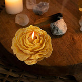 Lumanare Parfumata, Vivimall, Model Trandafir, Ardere 10h, 70 g, 7.5 x 3.5 cm, Parfum de Citrice, Portocaliu - vivimall.ro