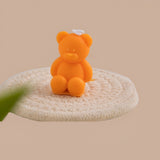 Lumanare Parfumata, Vivimall, Model Ursulet, Portocaliu, Aroma de Portocala, 5.5x3.6x4 cm - vivimall.ro