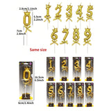 Lumanare pentru Tort Cifra 7, Model Coroana, Gold, Vivimall, Party - vivimall.ro