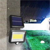 Lumina cu incarcare solara, 100 LED cu 1 grila pe inductie, montaj pe perete, Vivimall - vivimall.ro