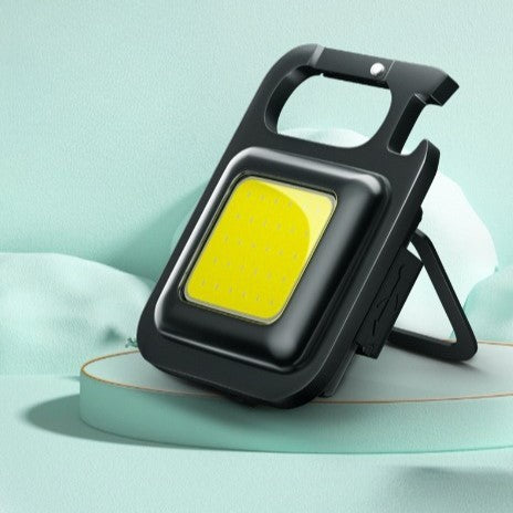 Lanterna de buzunar tip breloc, 30 LED-uri, incarcare prin usb Type C, pentru exterior, camping, alpinism, ciclism, Vivimall - vivimall.ro