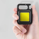 Lanterna de buzunar tip breloc, 30 LED-uri, incarcare prin usb Type C, pentru exterior, camping, alpinism, ciclism, Vivimall - vivimall.ro