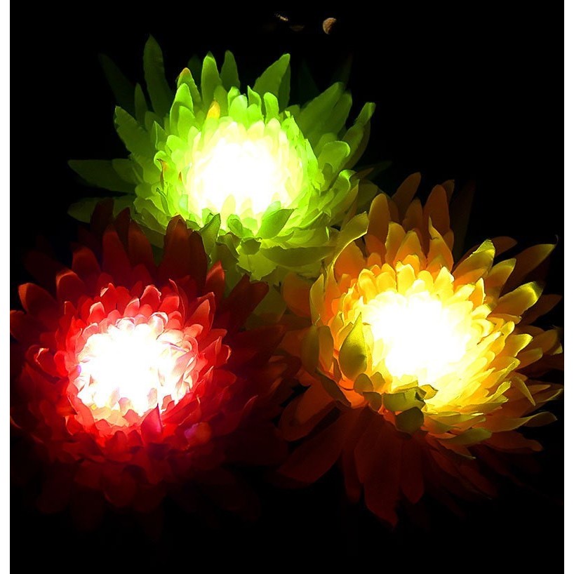 Lampa Solara Led Tip Crizantema Cu O Floare Pentru Gradina, Inaltime 80 Cm - vivimall.ro