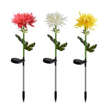 Lampa Solara Led Tip Crizantema Cu O Floare Pentru Gradina, Inaltime 80 Cm - vivimall.ro