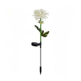 Lampa Solara Led Tip Crizantema Cu O Floare Pentru Gradina, Inaltime 80 Cm - vivimall.ro