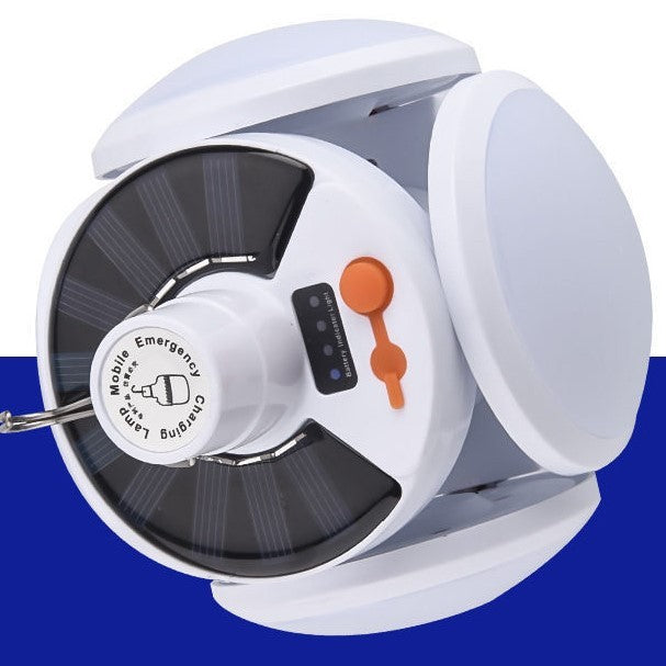 Lampa solara cu 25 LED-uri, pliabila, prindere carlig cu 5 moduri de iluminare, Vivimall - vivimall.ro