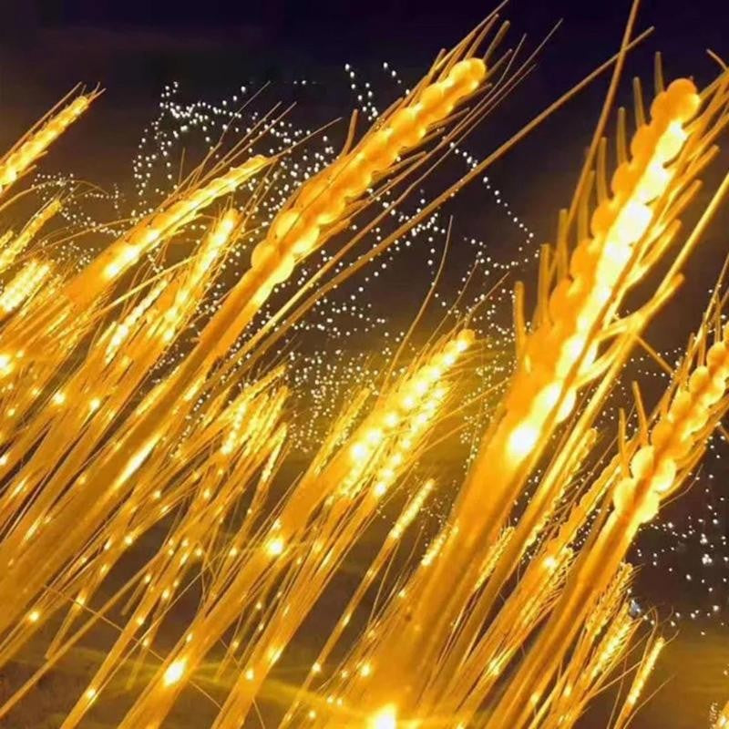 Lumina solara LED tip Spic de grau, inaltime 80 cm, pentru gradina, Vivimall - vivimall.ro