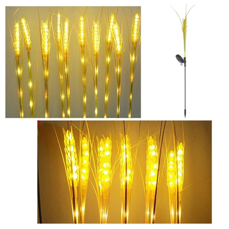 Lumina solara LED tip Spic de grau, inaltime 80 cm, pentru gradina, Vivimall - vivimall.ro