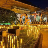 Lumina solara LED tip Spic de grau, inaltime 80 cm, pentru gradina, Vivimall - vivimall.ro