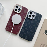 Carcasa Magnetica, Vivimall, din Fibra de Carbon, pentru iPhone 15 Pro Max, Maro - vivimall.ro