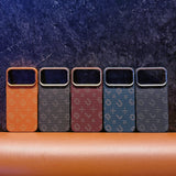 Carcasa Magentica, Vivimall, din Fibra de Carbon, pentru iPhone 16 Pro Max, Portocaliu - vivimall.ro