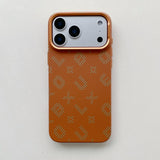 Carcasa Magentica, Vivimall, din Fibra de Carbon, pentru iPhone 16 Pro Max, Portocaliu - vivimall.ro