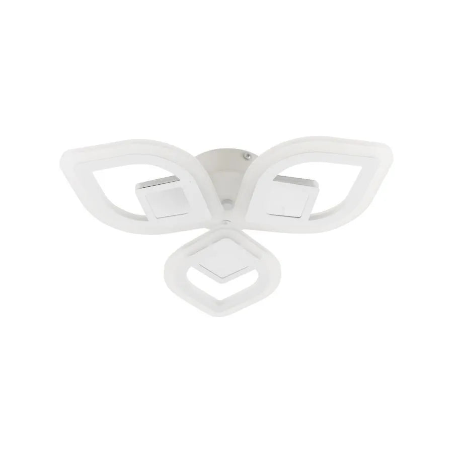Lustra Led Cu Telecomanda Zeni 3D, 3 Elemente, Lumina Rece/Calda/Neutra, Dimabila - vivimall.ro