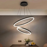 Lustră LED Casiana 2 Cercuri | LuxLight - vivimall.ro