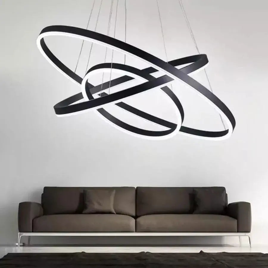 Lustră LED Casiana 3 Cercuri | LuxLight - vivimall.ro