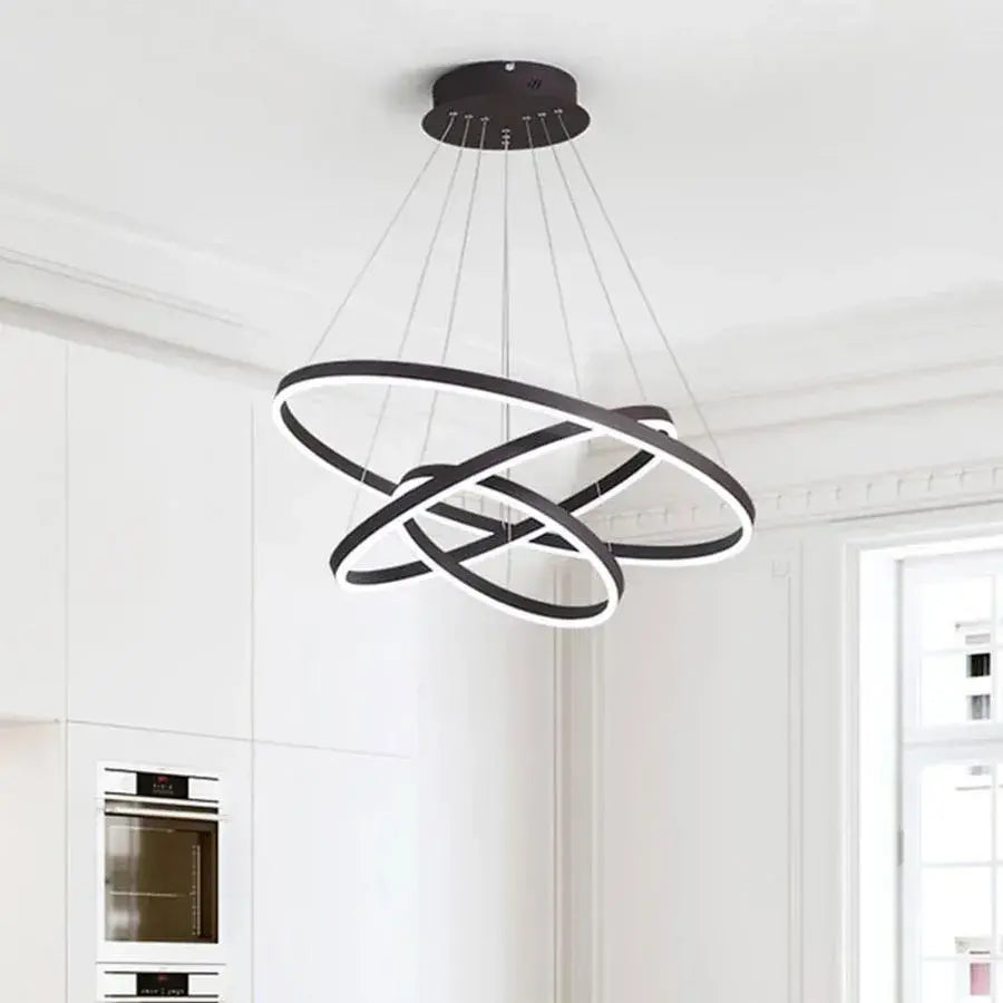 Lustră LED Casiana 3 Cercuri | LuxLight - vivimall.ro