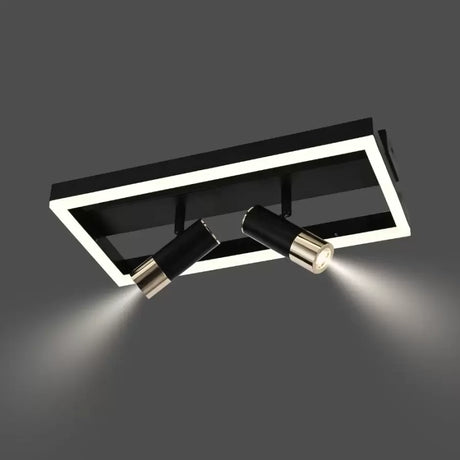 Lustra Led Cu Telecomanda Si Proiector Reglabil Rohan, Lumina Rece/Calda/Neutra, Dimabila - vivimall.ro